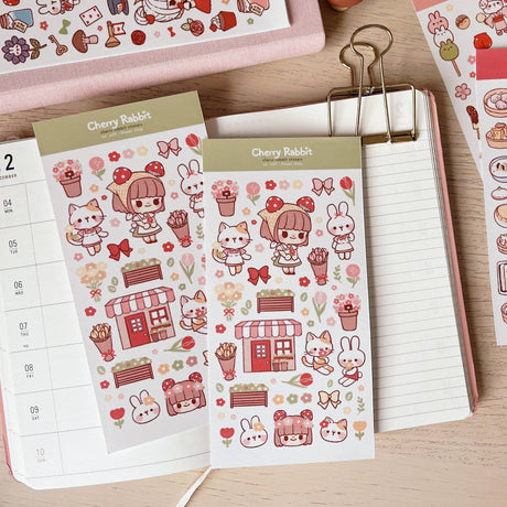 Flower Shop Washi Stickers by Cherry Rabbit