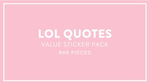Quotes Sticker Book Flip Through