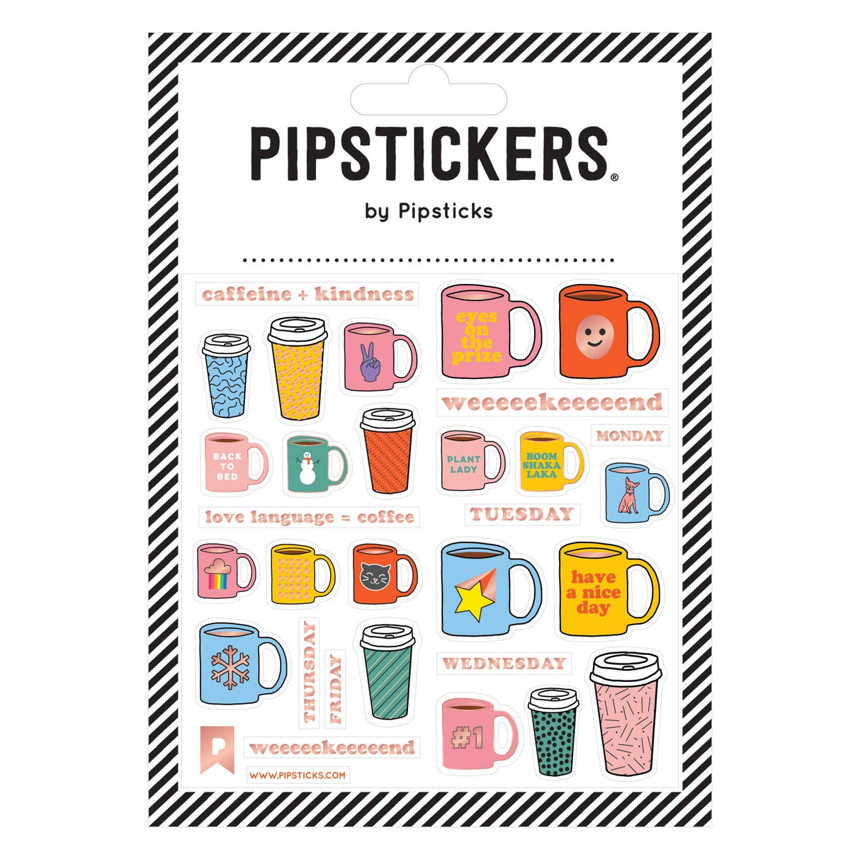 Daily Coffee Stickers by Pipsticks