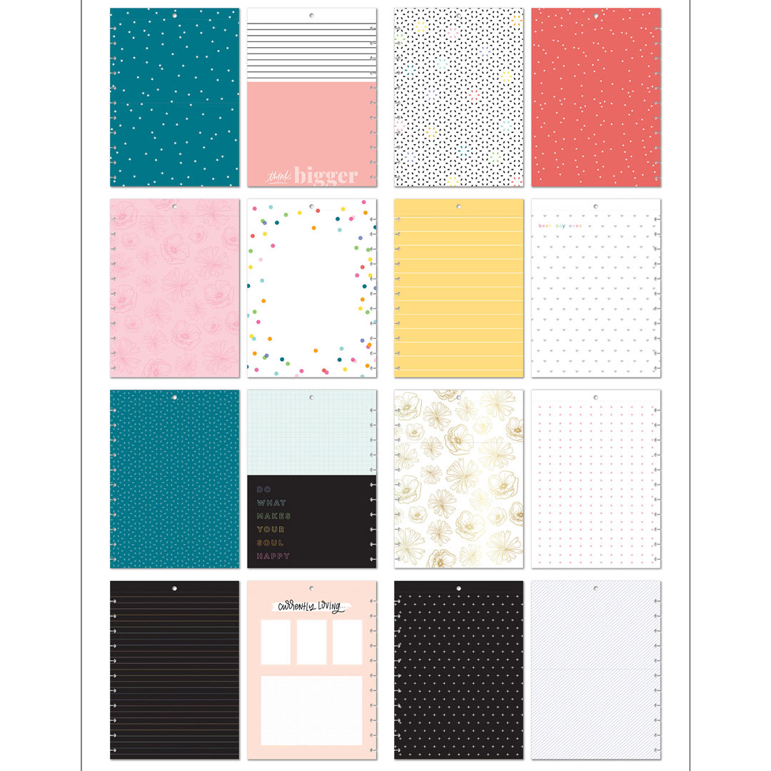 Happy Memory Keeping Big Bright Pre-Punched Cardstock