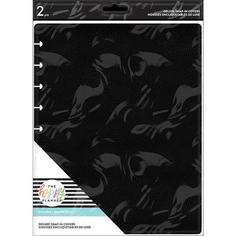 Happy Planner Classic Midnight Black Deluxe Snap-In Covers