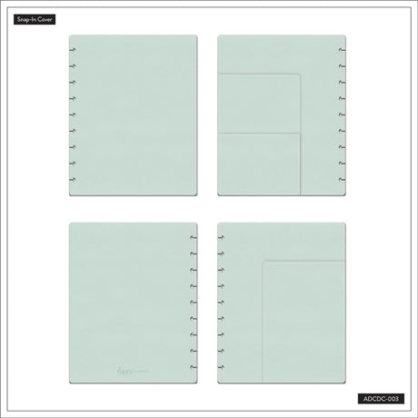 LAST STOCK!! Happy Planner Classic Seafoam Deluxe Snap-In Covers
