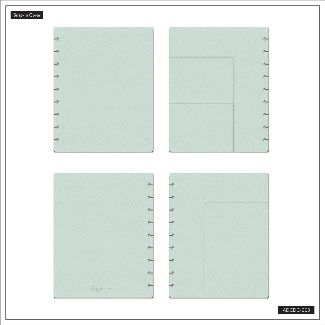 Happy Planner Classic Seafoam Deluxe Snap-In Covers