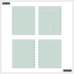 Happy Planner Classic Seafoam Deluxe Snap-In Covers