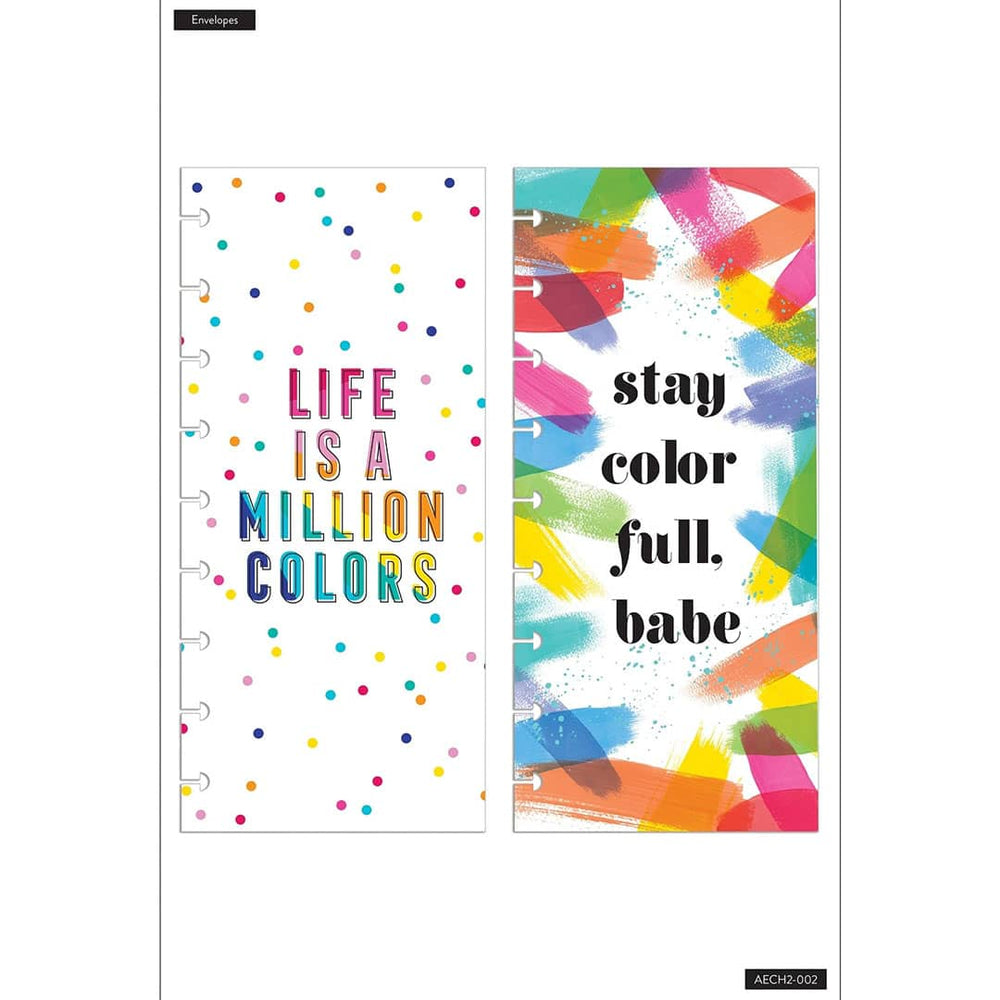 Happy Planner Classic Snap In Envelopes Rainbow