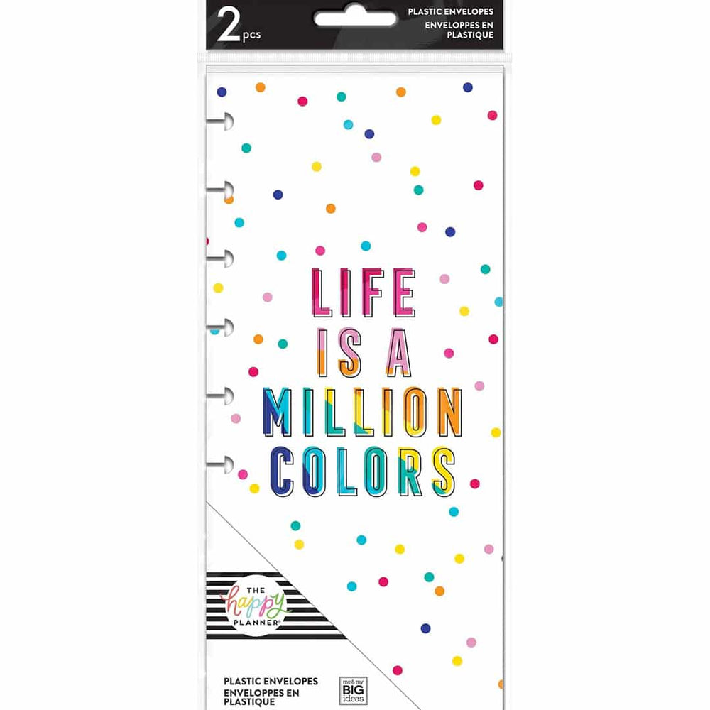 AECH2-002-Happy Planner-Classic-Snap In Envelopes - Rainbow