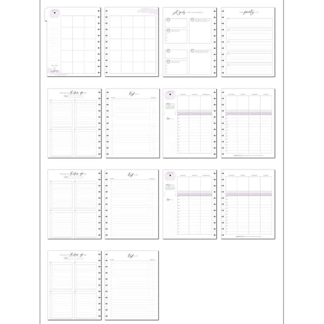 Happy Planner BIG Girl Vertical Hourly Girl Goals Extension Pack - Undated 4-Months