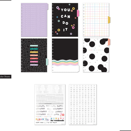 Happy Planner Happy Brights BIG MONTHLY Extension Pack dividers