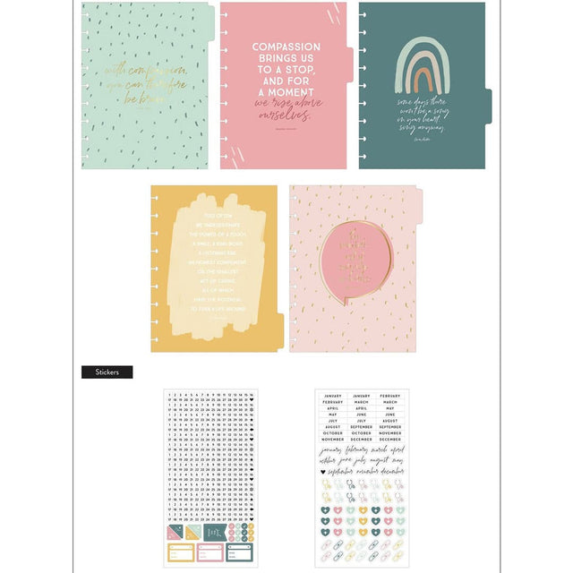 Happy Planner Classic Caregiver Dashboard Extension Pack - Undated