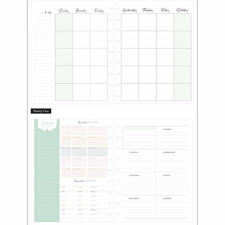Happy Planner Classic Caregiver Dashboard Extension Pack - Undated