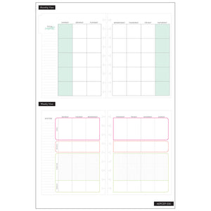 Happy Planner Classic Strength is Beauty Fitness Extension Pack  - Undated 4-Months