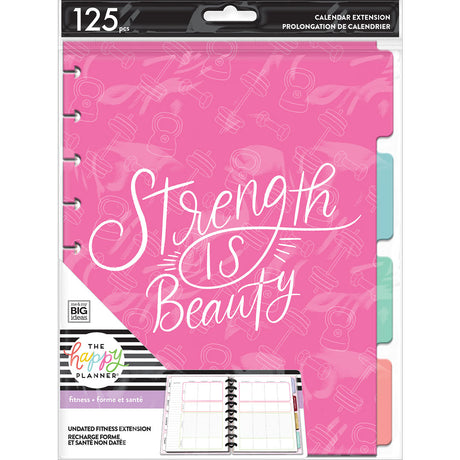 AEPCEP-030-Happy Planner-Classic-Strength is Beauty Fitness Extension Pack