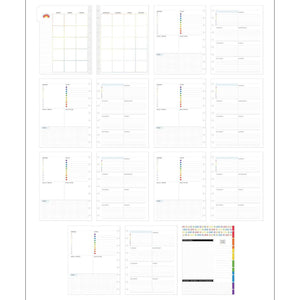 Happy Planner Classic Pride Dashboard Extension Pack - Undated 4-Months