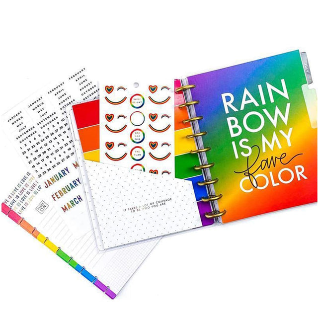 Happy Planner Classic Pride Dashboard Extension Pack - Undated 4-Months