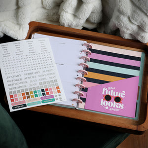 Happy Planner Classic Life's a Party Dashboard Extension Pack