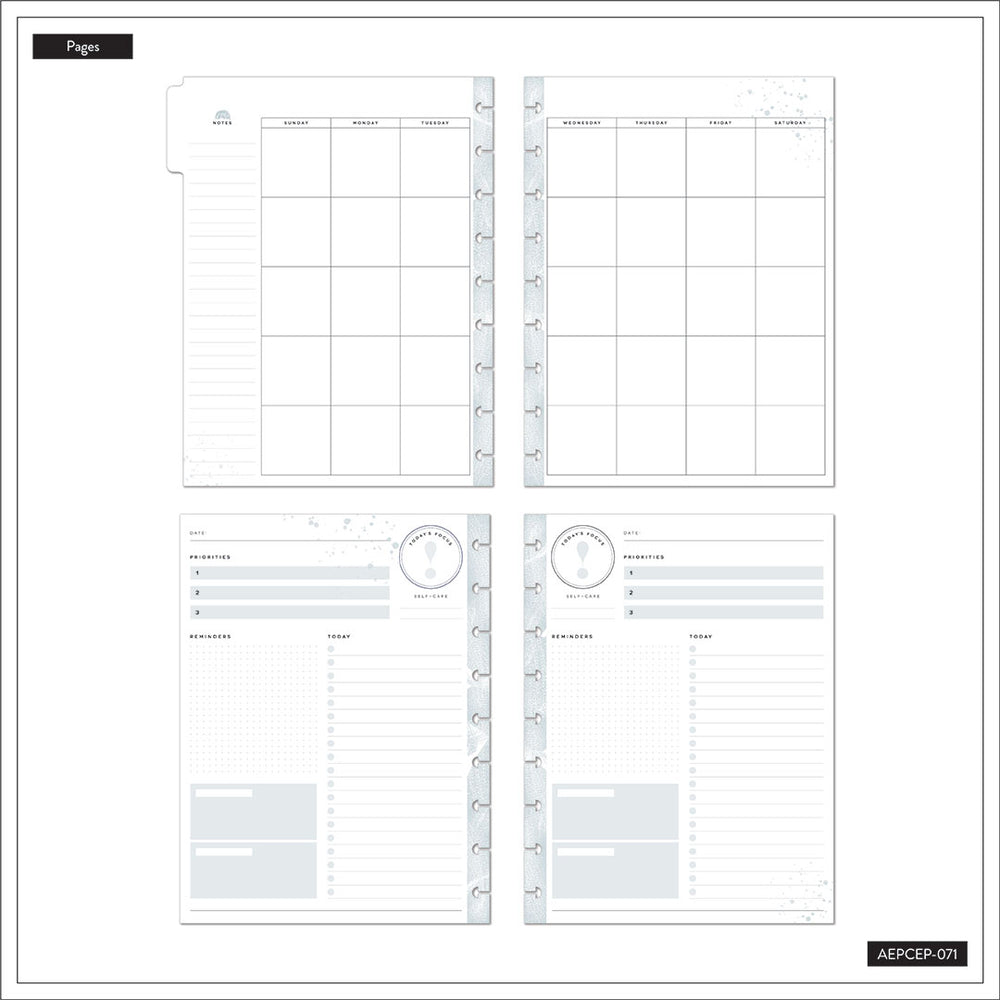 Happy Planner Classic Funky Abstracts Daily Extension Pack - Undated