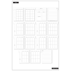 Happy Planner Classic Work Life Modernist Vertical Extension Pack - Undated 6-Months