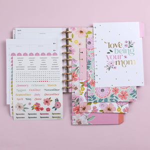 Happy Planner Fresh Bouquet CLASSIC DASHBOARD Extension Pack close up