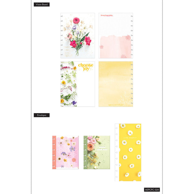 Happy Planner Classic Pressed Florals Planner Companion