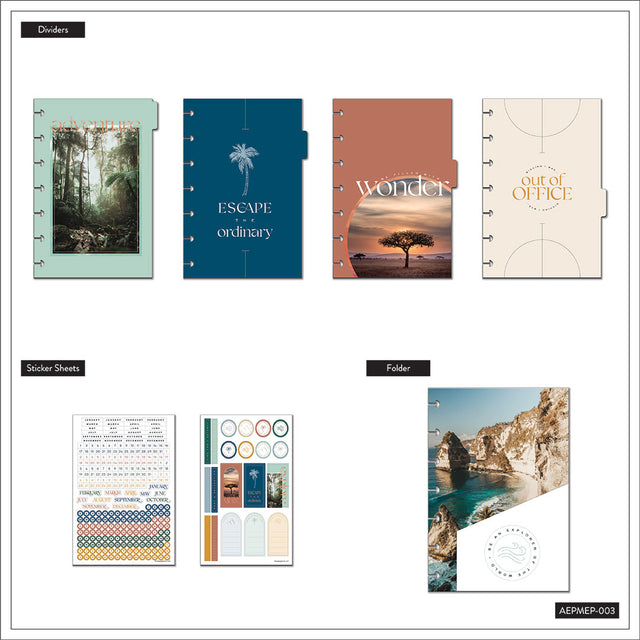 Happy Planner Mini Getaway Vertical Extension Pack | 4 Months Undated