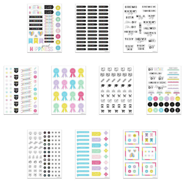 Happy Planner Stick Girl Dry Erase Removable Decals