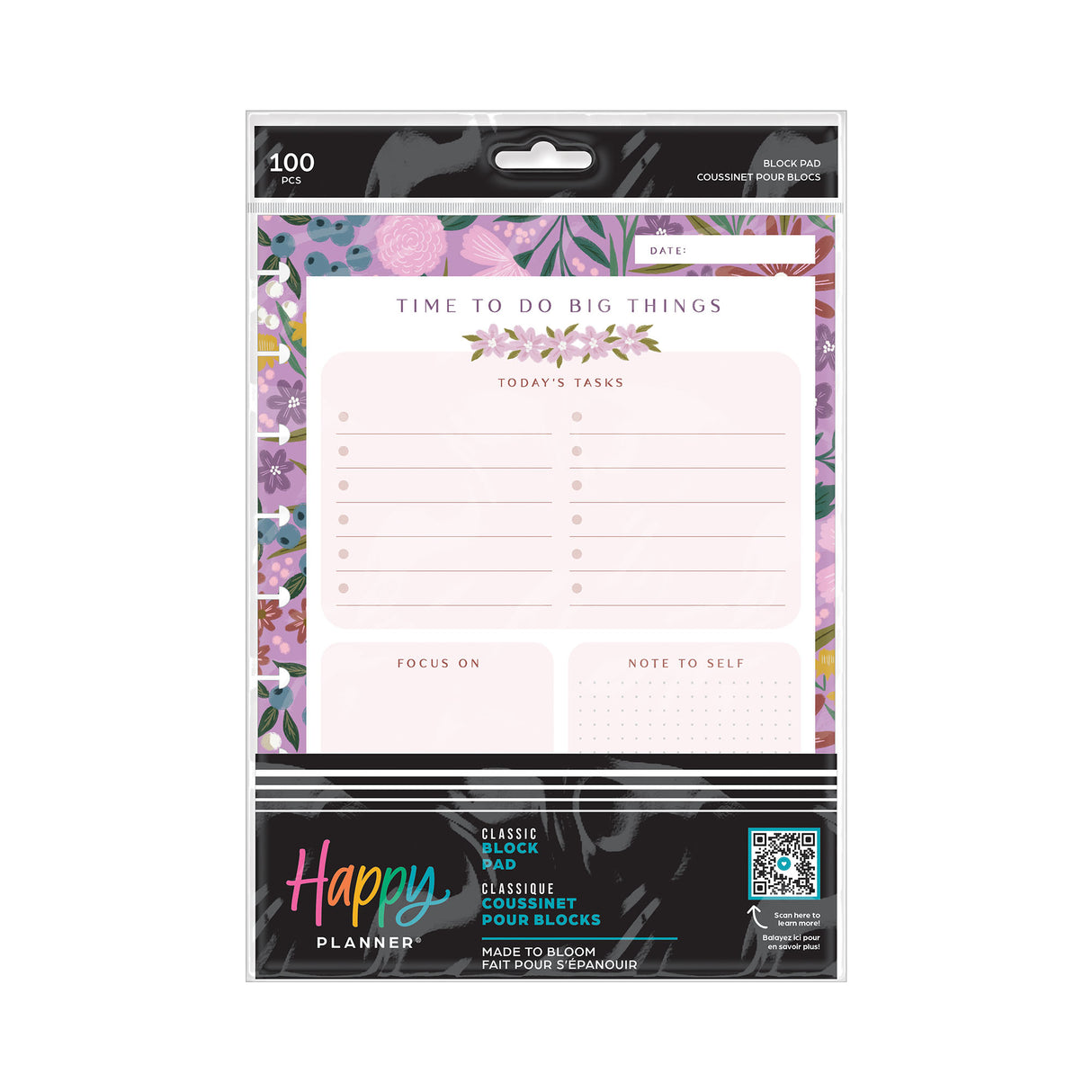 Happy Planner Made to Bloom CLASSIC Block Pad