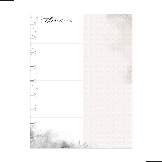 Happy Planner Celestial Elegance CLASSIC Block Pad close up