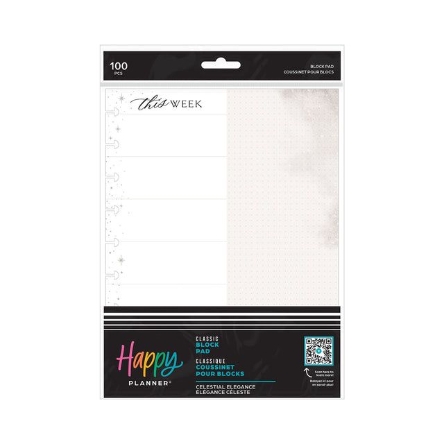 Happy Planner Celestial Elegance CLASSIC Block Pad