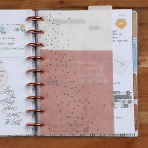 Happy Planner Homesteader CLASSIC Dashboard flat lay