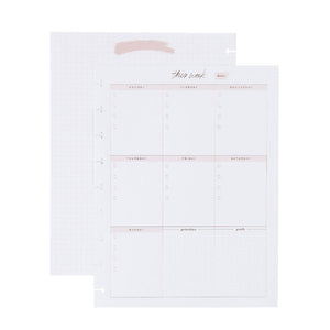Happy Planner Classic Weekly Schedule Fill Paper - Checklist + Grid