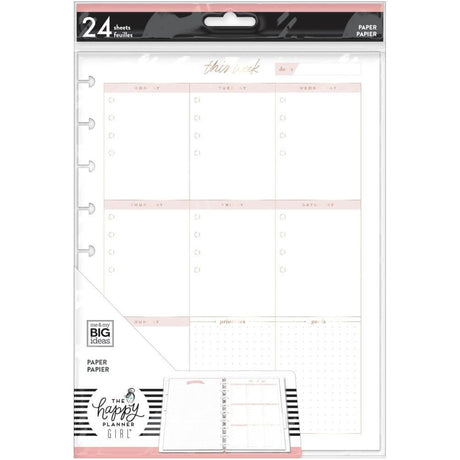 AFCFP24-001-Happy Planner-Classic-Weekly Schedule Fill Paper