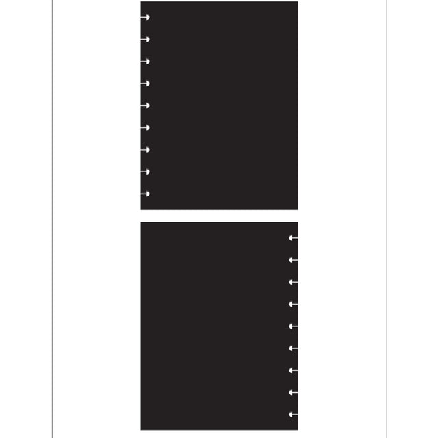 Happy Planner Black Classic Filler Paper - Blank