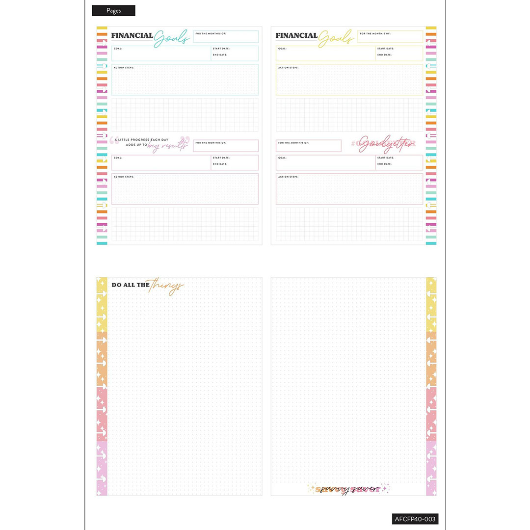 Happy Planner Classic Debt Payoff Tracker Fill Paper - Savvy Saver