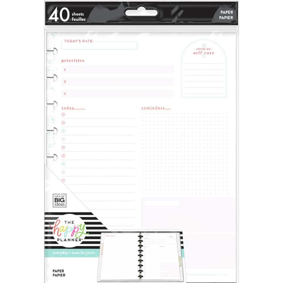 Happy Planner Classic Pastel Daily Fill Paper