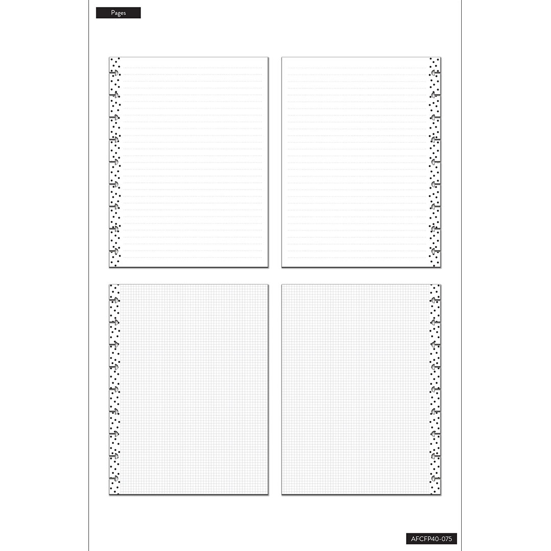 Happy Planner Simple Dots Classic Filler Paper