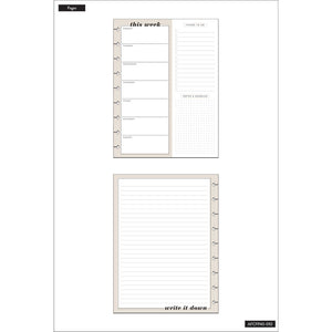 Happy Planner Classic Perfect Plans Filler Paper - Checklist + Weekly