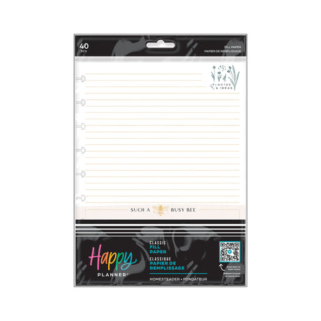 Happy Planner Homesteader CLASSIC Fill Paper