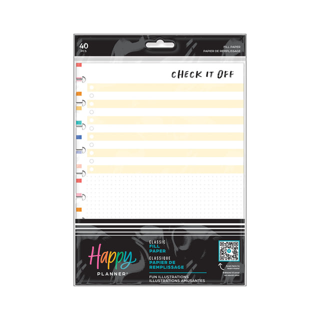 Happy Planner Fun Illustrations CLASSIC Fill Paper