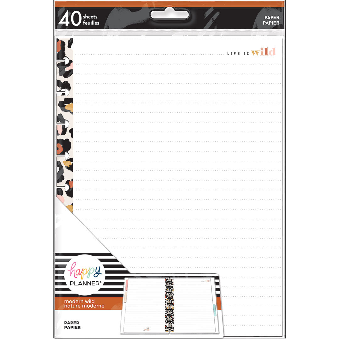 Happy Planner Classic Modern Wild Filler Paper | Lined