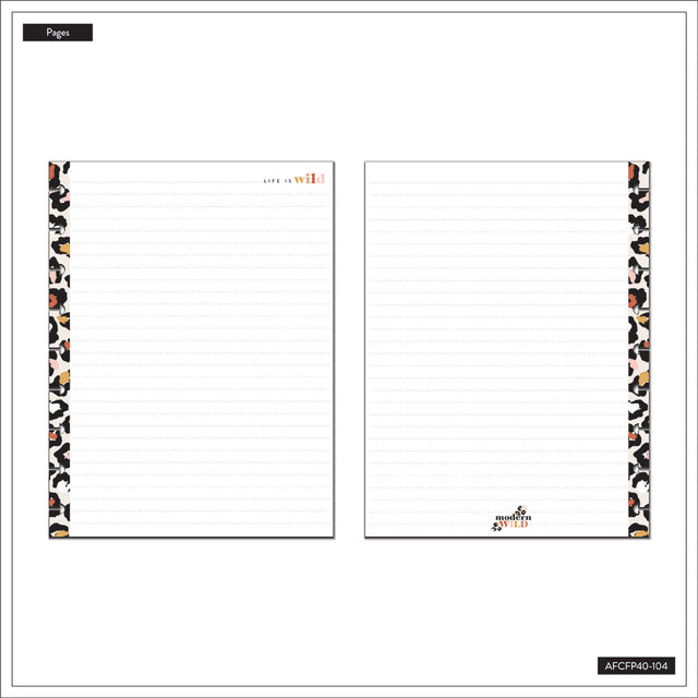 Happy Planner Classic Modern Wild Filler Paper | Lined