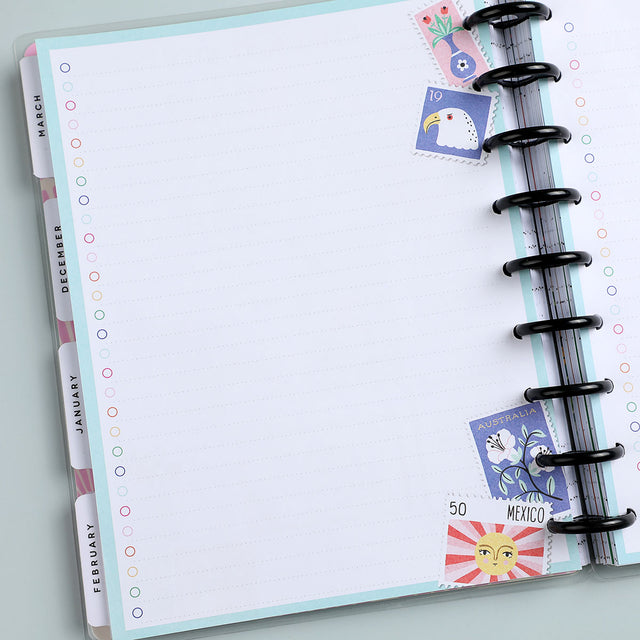 Happy Planner Bright Travels CLASSIC Fill Paper corner details