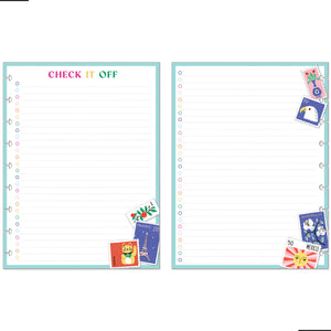 Happy Planner Bright Travels CLASSIC Fill Paper close up