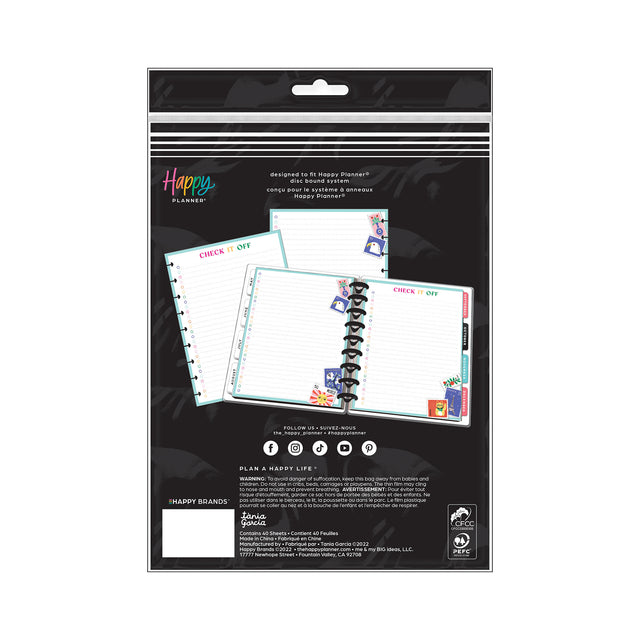 Happy Planner Bright Travels CLASSIC Fill Paper packaging