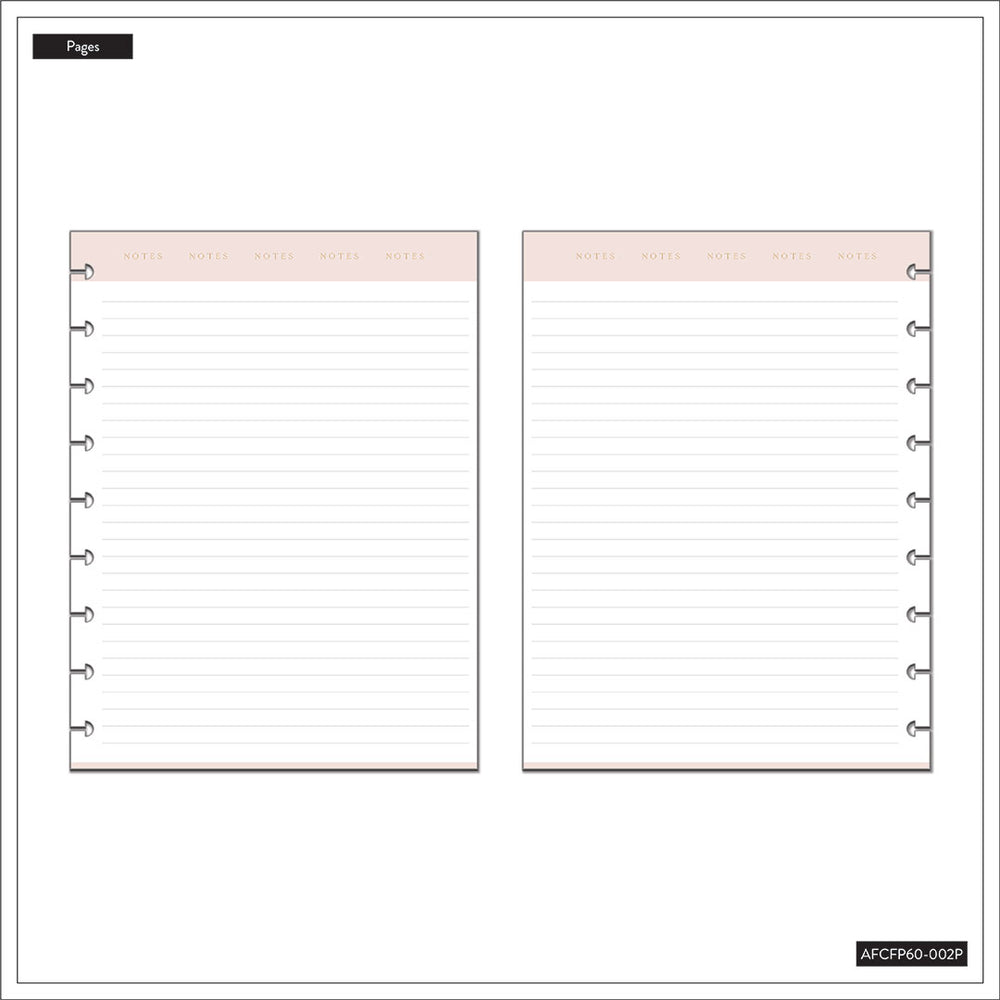 Happy Planner Classic Work Life Modernist Filler Paper - Lined