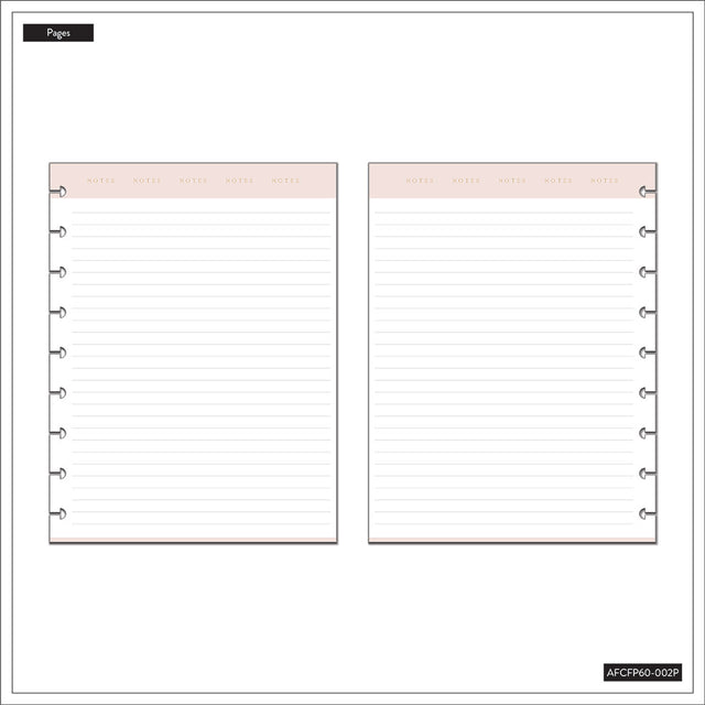 Happy Planner Classic Work Life Modernist Filler Paper - Lined