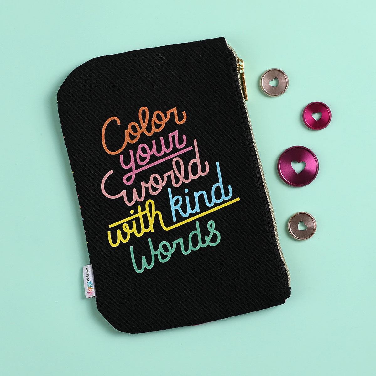 Happy Planner Spread Some Happy Elastic Pen Pouch front