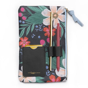 Happy Planner Florals Pouch With Pen Loop