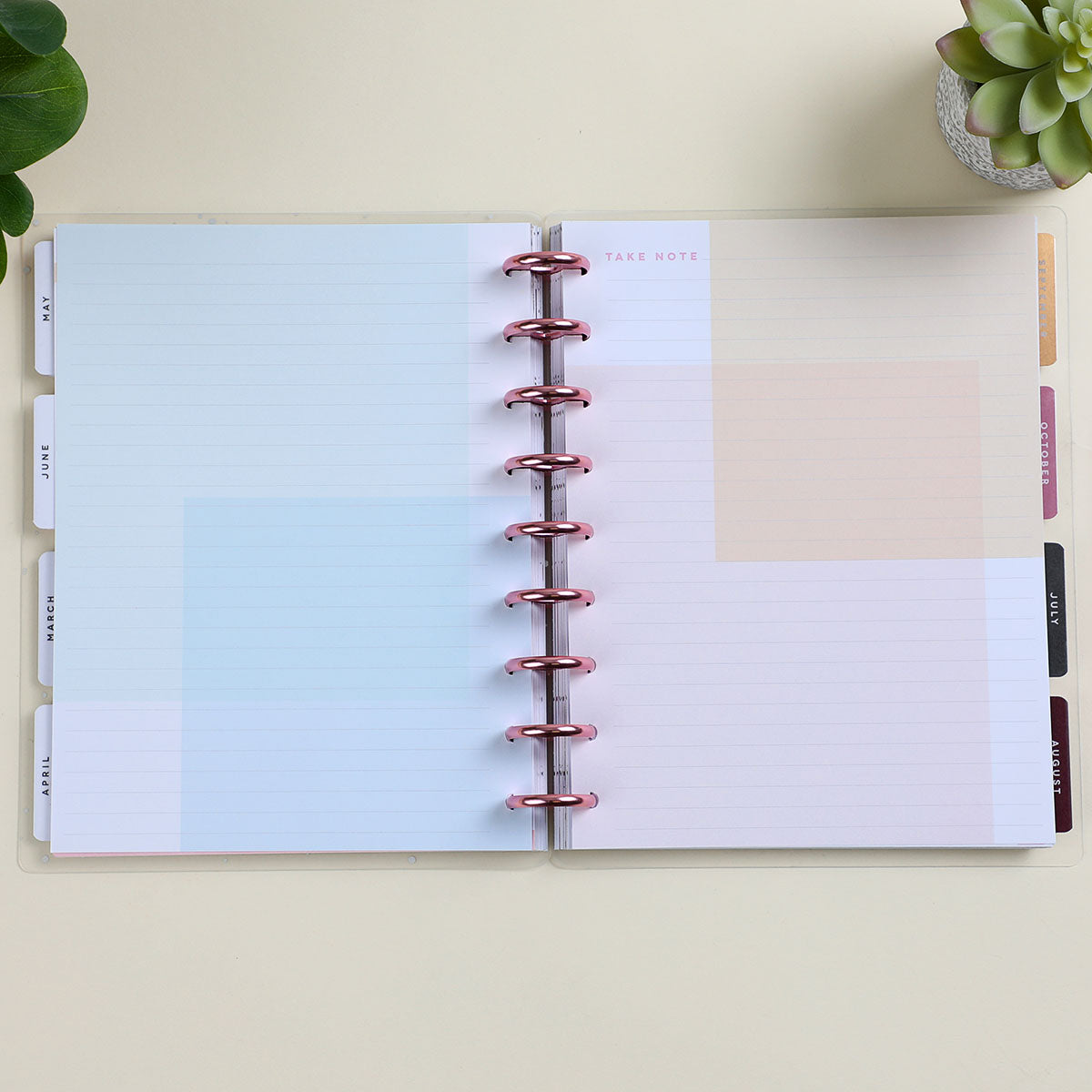 Happy Planner Rainbow Brights CLASSIC Accessory Pack flat lay