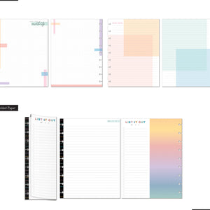 Happy Planner Rainbow Brights CLASSIC Accessory Pack paper