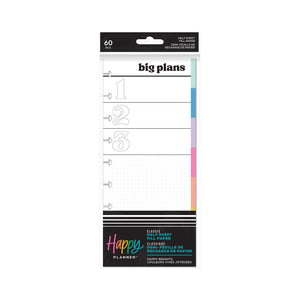 Happy Planner Happy Brights CLASSIC HALF-SHEET Fill Paper